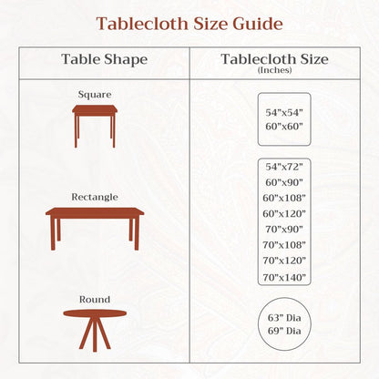 Maison d' Hermine Table Cloth Round Table 100% Cotton 63 Inches Fall Tablecloth Reusable Everyday Use for Thanksgiving Christmas Decorations Dining Farmhouse Party (Equinoxe - Beige)