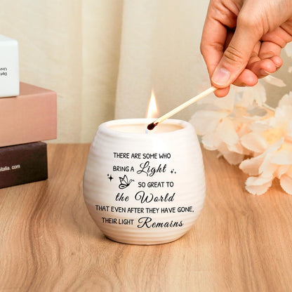 Sympathy Gift for Loss of Loved One,10 Oz Memory Candle for Loss of Loved One, Celebration of Life Decorations Memorial Gifts Bereavement Gift for Loss of Dad Mom,Sympathy Candles in Handmade Jar