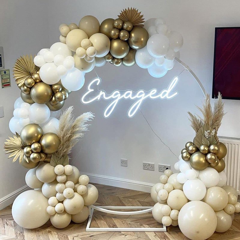 PartyWoo Pearl Beige Balloons 50pcs 12 Inch Off White Sand Cream Ivory Latex Helium Balloons for Graduation Anniversary Engagement Wedding Bridal Baby Shower Birthday Party Decorations White-Z41