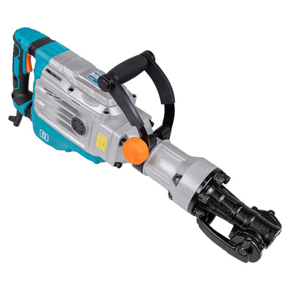 Berserker 40-Pound 1-1/8" Hex Shank Demolition Jack Hammer, 1700W 14.5-Amp Heavy Duty Concrete/Pavement Breaker with Carrying Case Flat Chisel & 2 Bull Point Chisel