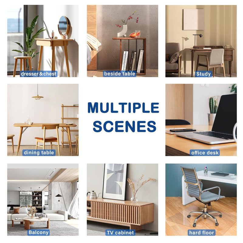30X96 Inches Clear Table Protector Plastic Office Desk Mat Cover Pad Tablecloths Night Standing Sofa Protective Pad Table Cover Mat Transparent Vinyl Writing Desk Mat Kitchen Countertop Waterproof