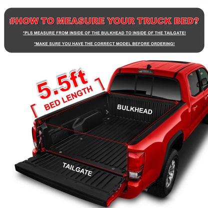 OSOBAK 5.5ft Soft Roll Up Truck Pickup Tonneau Cover for 2007-2021 Toyota Tundra Short Bed Cover | Compatible for Deck Rail System