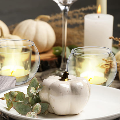 Uiifan 36 Pcs Clear Votive Candle Holder 1.97'' x 2.17'' Bulk Glass Tea Lights Round for Wedding Candle Jars Holder for Wedding Table Centerpiece Party Birthday Home Decoration