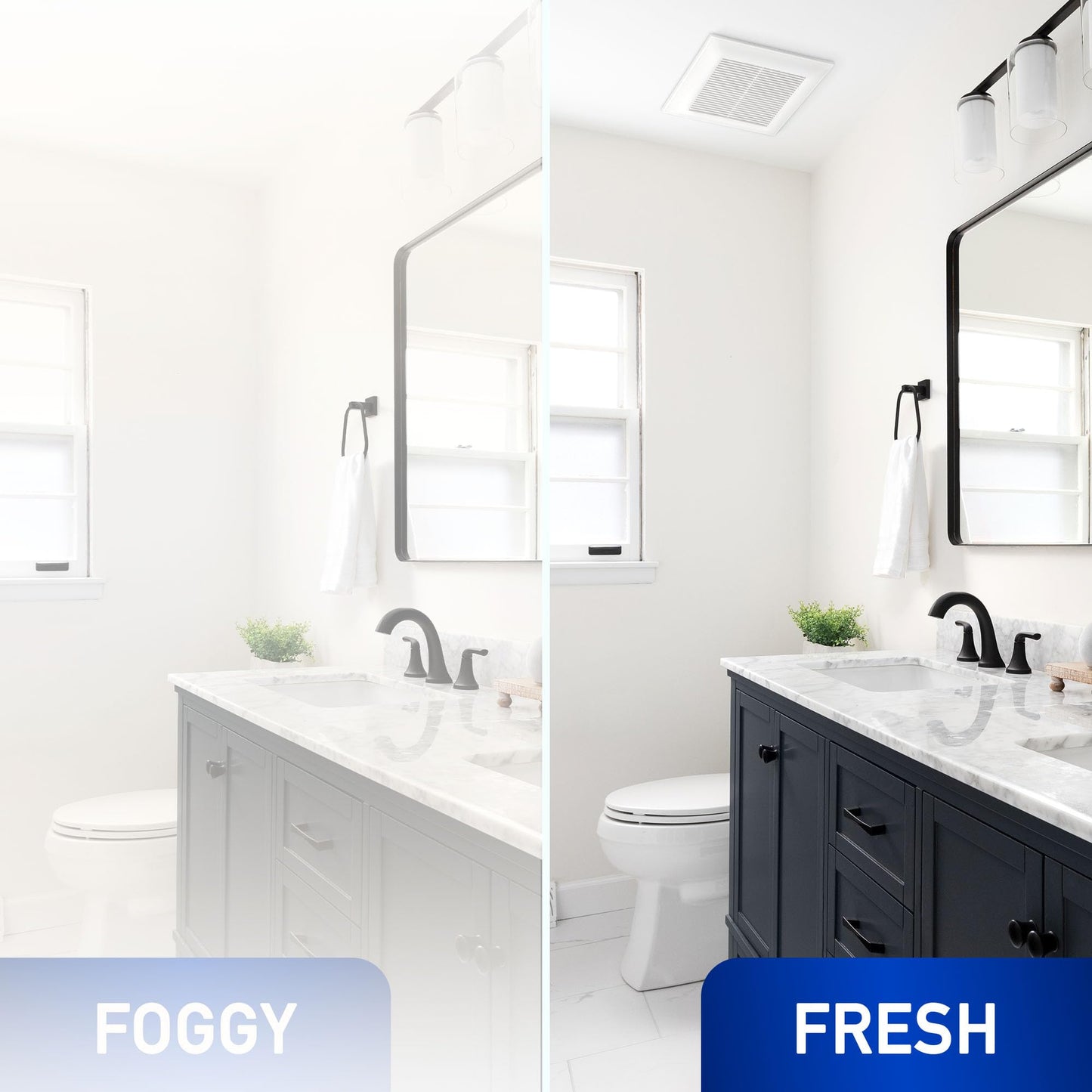 Panasonic WhisperCeiling Bathroom Exhaust Fan, 390 CFM, FV-40VQ4