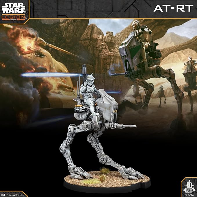 Asmodee Star Wars: Legion Republic AT-RT - Tabletop Miniatures Game Strategy Game for Kids and Adults Ages 14+ 2 Players 3 Hour Playtime
