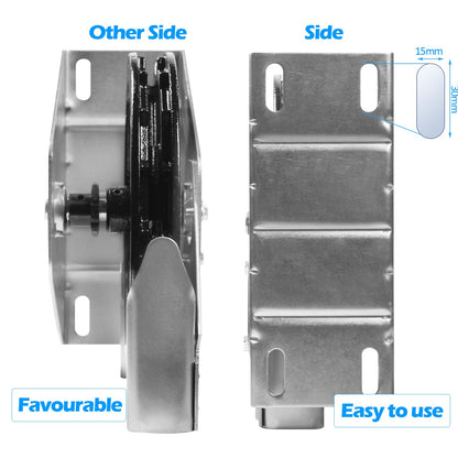 ZUIWAN 4:1 Reduced Drive Heavy Duty Garage Door Jackshaft Chain Hoist Opener - Wall Mount Chain Hoist for Roll Up Doors