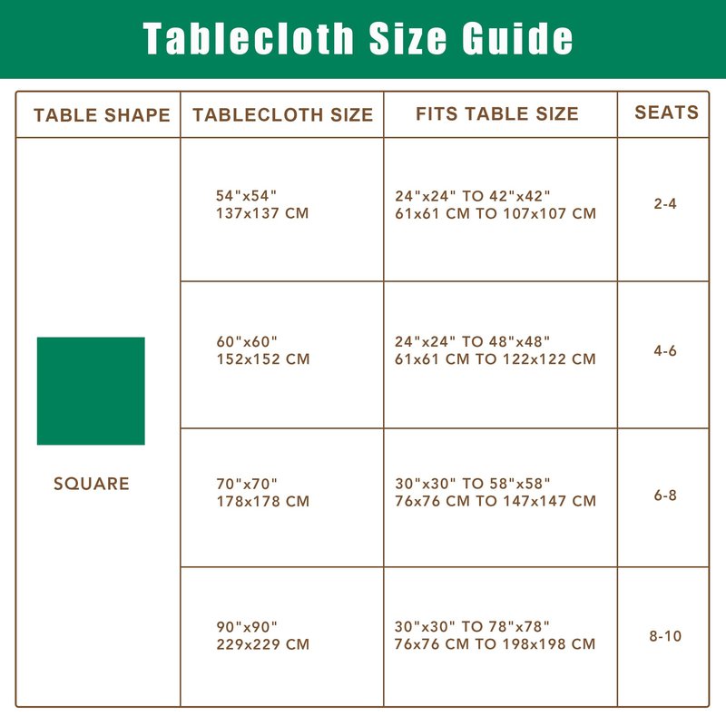 Biscaynebay Textured Fabric Square Tablecloths 60x60 Inches, White Water Resistant Table Cloth Small Card Folding Table Covers Linen for Dining, Kitchen, Wedding and Parties etc. Machine Washable