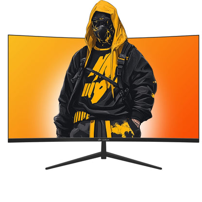 CRUA 32" Curved Gaming Monitor, 2K QHD 2560x1440, 144Hz/165Hz VA Display, 1800R Screen, 120% sRGB, AMD FreeSync, Low Blue Light, HDMI& DP, Wall Mountable PC Monitor for Gaming, Streaming & Work- Black