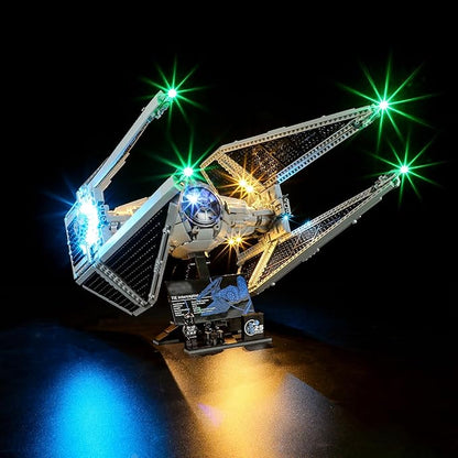 Vaodest Led Light for Lego 75382 Tie Interceptor Building Blocks ModelDesign and Configuration Compatible with Model 75382(Led Light Only Not Building Block Kit)