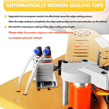 YUCHENGTECH Edge Bander Banding Machine Automatic Tape Breaking Portable Edge Banding Machine Curve Straight Edge Bander With Microcomputer Intelligent Temperature Control (110, Volts (AC))