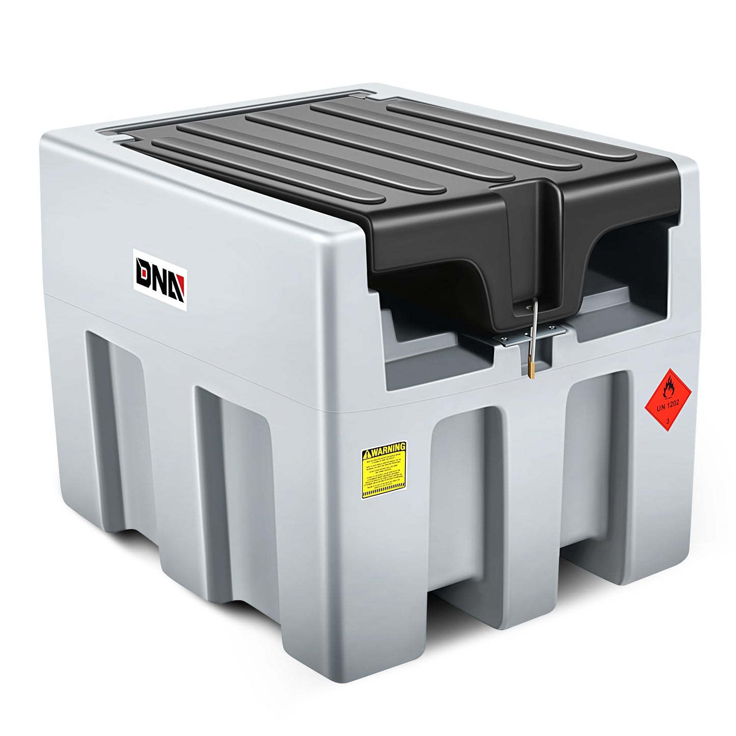 DNA MOTORING 200L Portable Diesel Tank 58 Gallon with 12V Electric Transfer Pump for Easy Fuel Transportation,TOOLS-00304