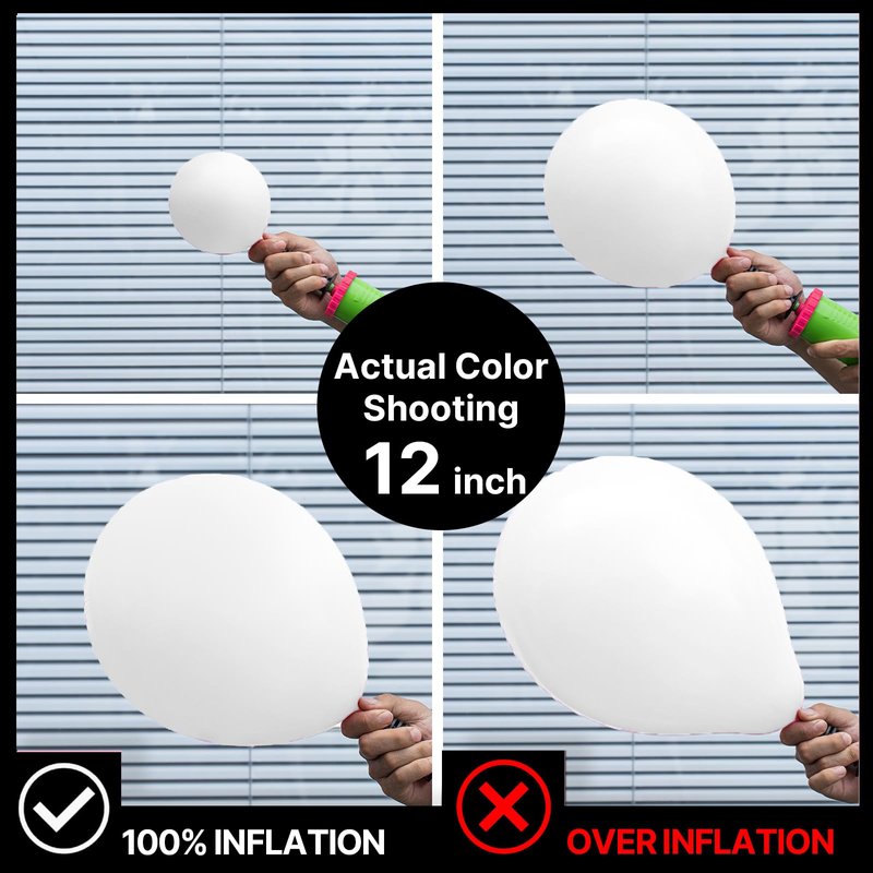 PartyWoo White Balloons 155pcs Different Sizes Pack of 18 12 10 5 Inch Matte White Latex Balloon Arch Kit Garland for Wedding Bridal Graduation Baby Shower Birthday Party Decorations White-Y13