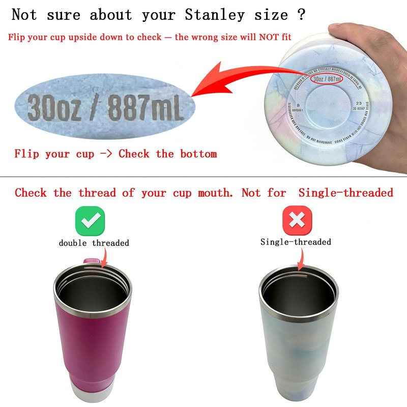 ANTAND 2 Pack Leak Proof Lid for 30oz Stanley H2.0 Quencher,No Spill Flip Straw Lid Replacement for Stanley Cup Accessories 30 oz Tumbler Lid Replacement Straw Cover Cap for Stanley Lids(Black,Black)