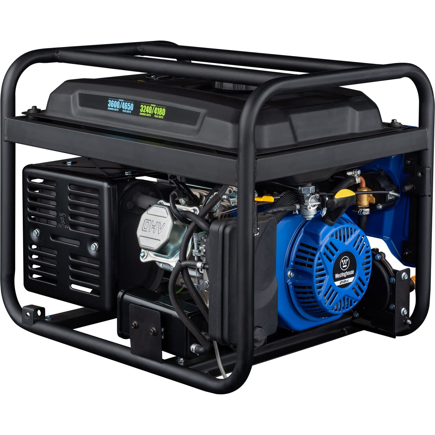 Westinghouse 4650 Peak Watt Dual Fuel Portable Generator, RV Ready 30A Outlet, Gas & Propane Powered, CO Sensor