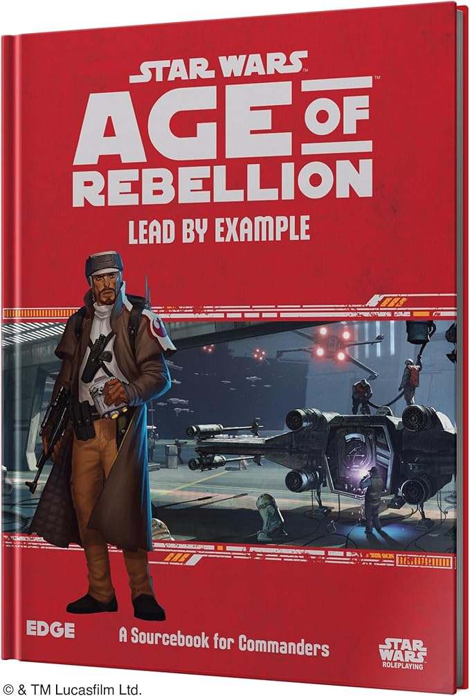 Asmodee Star Wars: Age of Rebellion Roleplaying Game Lead by Example SOURCEBOOK - New Specializations Species &amp Mass Combat Rules RPG for Teens &amp Adults Ages 14+ 3-5 Players