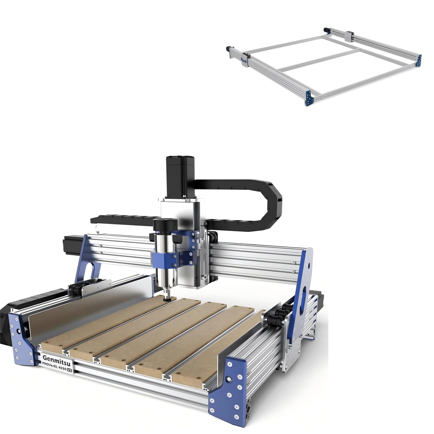 Genmitsu CNC Router Machine PROVerXL 4030 V2 + 52” x 52” (1318 x 1311mm) XY-Axis Extension Upgraded Accessories Kit