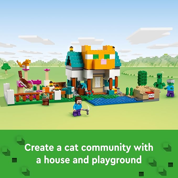 LEGO Minecraft The Crafting Box 4.0 21249 Building Toy Set Custom-Build Playset Featuring Classic Bricks Figures and Game Accessories Model Guides Spark Creativity for 8 Year Old Kids