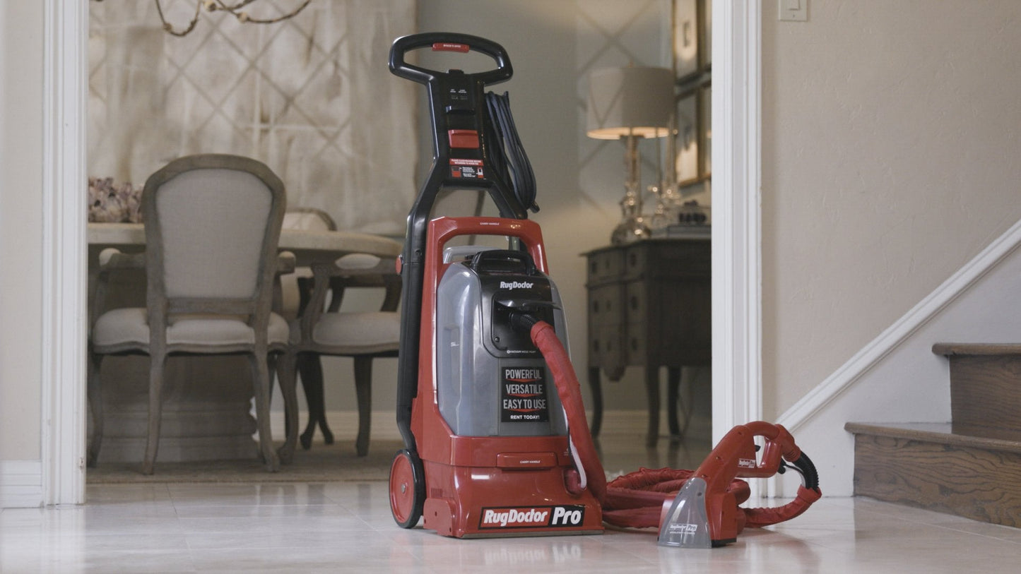 Rug Doctor Pro Motorized Upholstery Tool Attachment For Pro Deep Commercial Carpet Cleaning Machine – Dual Action Motorized Brush with Strong Suction Removes Stains, Soils & Lingering Odors
