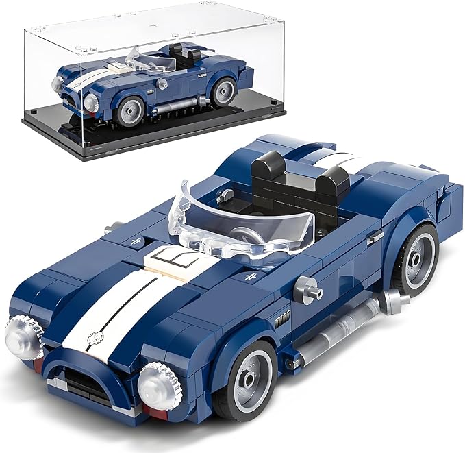 HIGH GODO Sports Car Building Set for Adults Classic Racing Car Collectible Decor Model Kit with Display Box Cool Vehicles Gifts for Adults and Teens Age 14+ (324 Pieces)