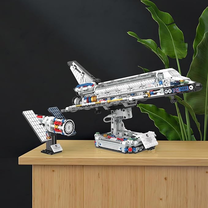 JMBricklayer Space Shuttle Building Sets for Adult Airplane Spaceship Space Toys for Kids Teens Gifts for adults Boys Girls 8 9 10 11 12 13 14+ Collectible Display Model with Adjustable Stand 70122