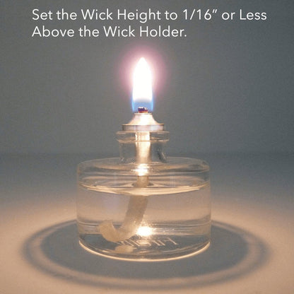 Firefly Refillable, Clear Glass Unscented Tealight Candles - 5 Pack - Bulk Long Burning Tea Lights Cotton Wick & Holder Included