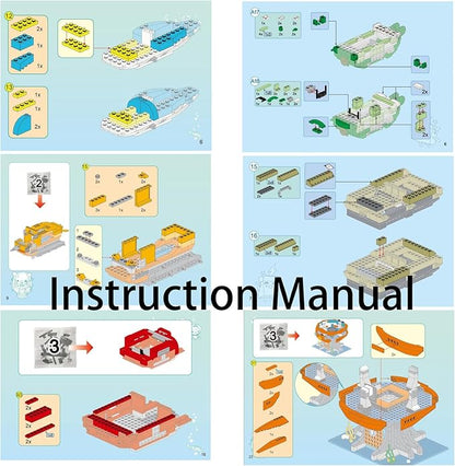 for Age 8+ Building Block Ocean Adventure Octonauts Octopod Playset Cup-Q Hammerhead Shark Vehicle Octo-Pod&amp Barnacles kwazii Peso Tweak Inkling Vegimals 921pcs Set-No Package Box