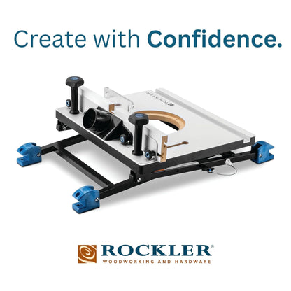 Rockler Convertible Benchtop Router Table – Convertible Routers for Woodworking Fits Most Routers – Unique Base Design Router Table – Benchtop Wood Router Includes 4 Modes in 1 Table