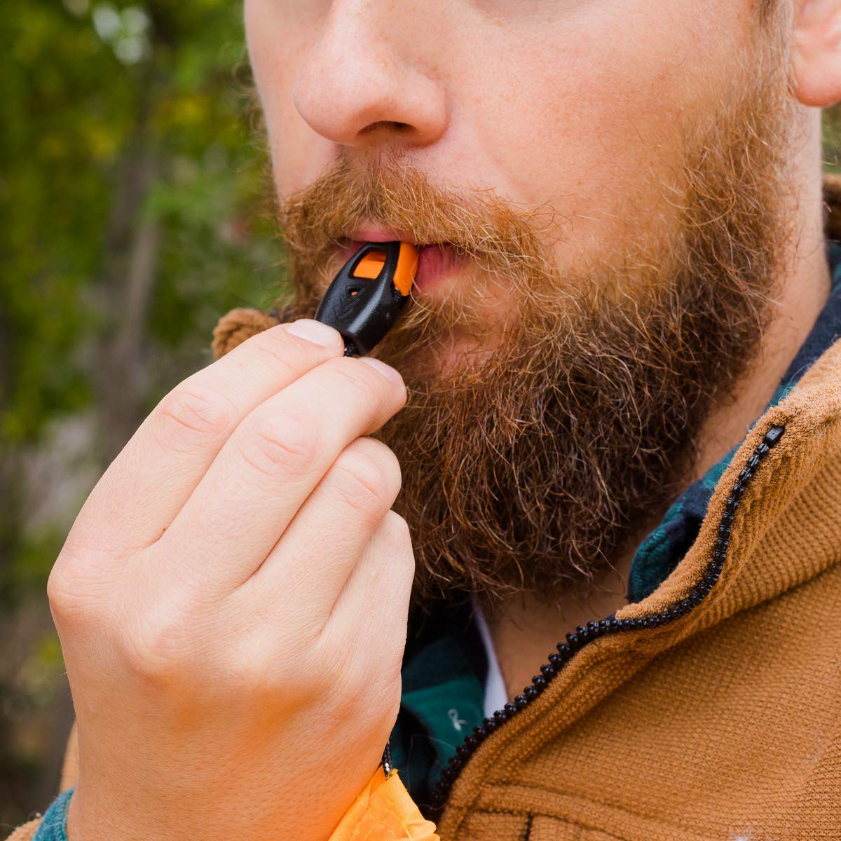 Survival Frog Tough Electric Lighter 2.0 - Waterproof & Windproof Lighters - Flameless Top-Facing Dual Arc Plasma, USB Rechargeable w/Built-in Flashlight, Camping, Survival Fire Starter (Orange)