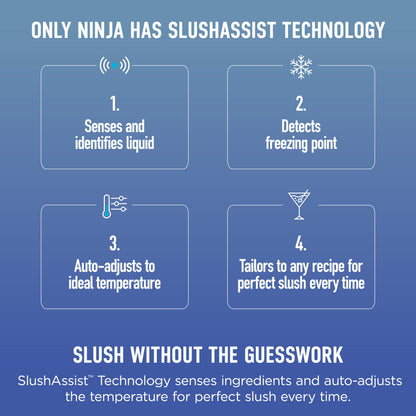 Ninja SLUSHi Max XXL Smart Frozen Drink Maker, Top Performance and Smart Technology, Party Size 150 Ounces Capacity, No Ice Needed, 6 Programs, Ideal Temp and Texture up to 12 Hours, Peach, FS605