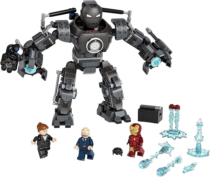 LEGO Marvel Iron Man Monger Mayhem Set 76190 Avengers Mech Building Toy Action Figure with Iron Man Obadiah Stane and Pepper Potts Minifigures Gift for 9 Plus Year Old Boys and Girls