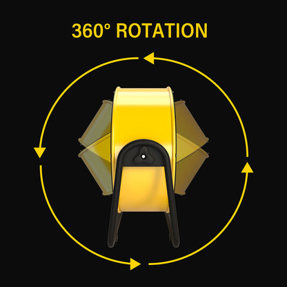 20 Inch Heavy Duty Metal Industrial Drum Fan, 3 Speed Floor Fan for Warehouse, Workshop, Factory and Basement - High Velocity, Yellow