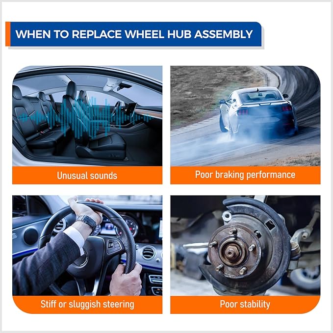 PAROD 512150 FWD Rear Wheel Bearing and Hub Assembly Compatible with Chevy Impala Monte Carlo Venture Buick Regal Lacrosse Century Allure Pontiac Grand Prix Aztek Montana Trans Sport 5 Lug w/ABS