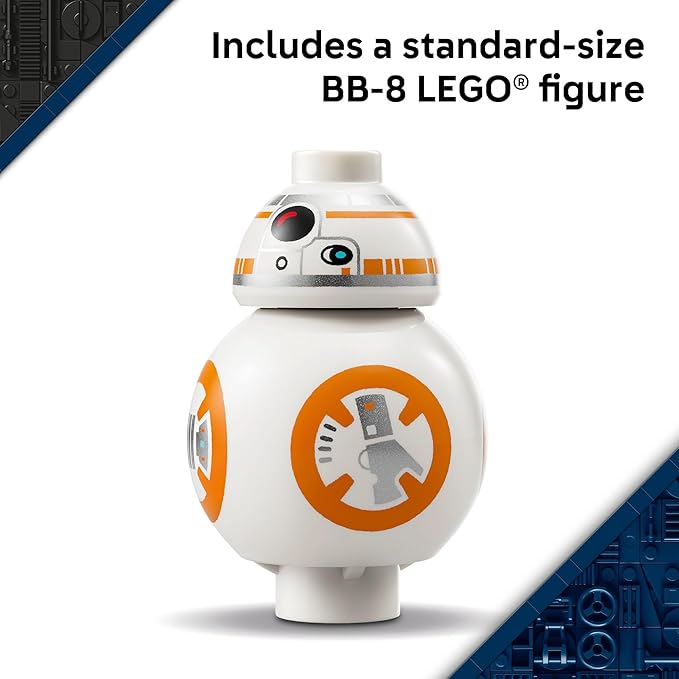 LEGO Star Wars BB-8 Astromech Droid Building Toy for Boys &amp Girls - Play &amp Display Building Kit W/Spinning Head Action &amp Burner Arm for Kids &amp Fans Ages 10+ - Gift Idea for Birthdays