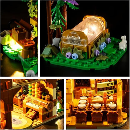 LIGHTAILING Light for Lego-43242 Snow White and The Seven Dwarfs' Cottage - Led Lighting Kit Compatible with Lego Building Blocks Model - NOT Included The Model Set