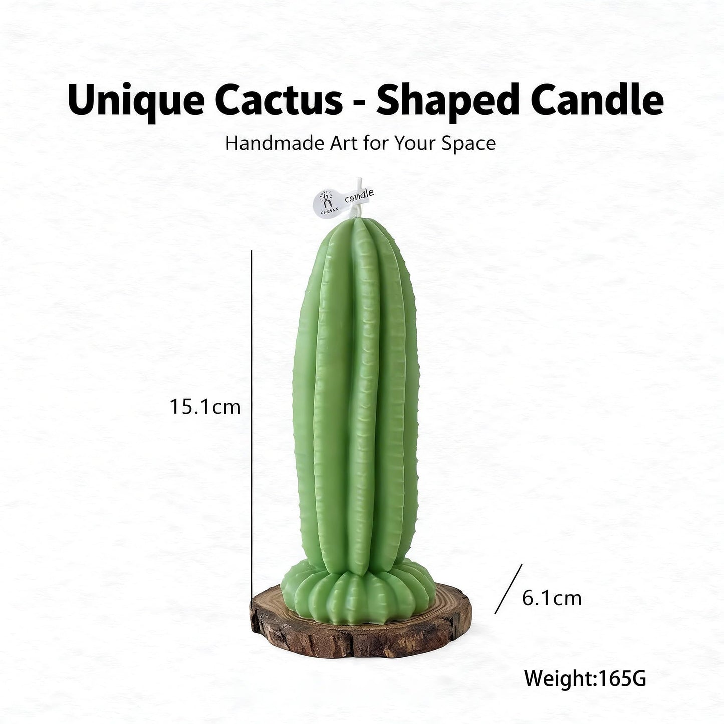 Cactus Shaped Scented Candle,Green Prickly Pear Soy Wax Decorative Candle with Floral Fragrance,Desert Theme Gift for Plant Lovers,Home Decor & Relaxation Moments