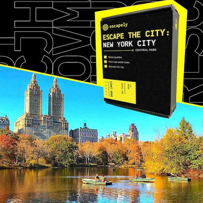 Outdoor Escape Room I Central Park New York City I Escape The City I Multi-Player Mystery Escape Room Hunt I Interactive Puzzle Game for Your City