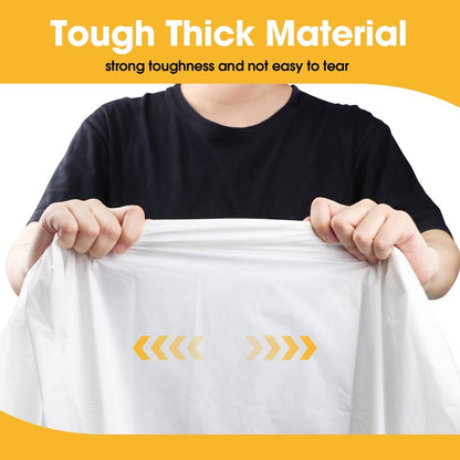 Niuara White Plastic Table Cloth - 16 Pack 54" × 108" Rectangle Disposable Tablecloths for 6FT Tables, Waterproof Table Cover for Party, Holiday & Gathering Use