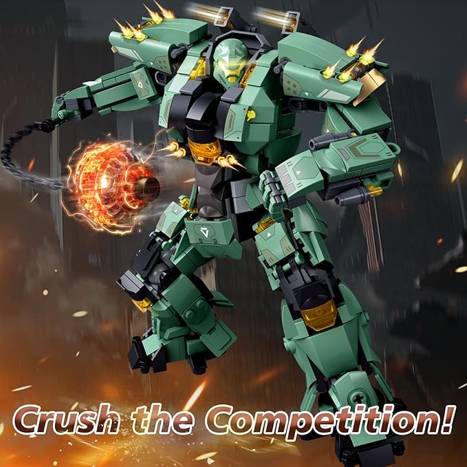Mech Building Set Annihilation Ranger Warrior Robot Action Figure Building Toys for Adults Compatible with Lego Mech Set 542 PCS