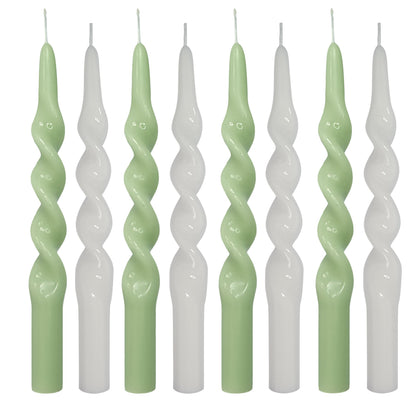 8 PCS Twisted Candlesticks Spiral Candles Taper Unscented Taper Candlesticks 10 inch Dinner Candle for Home Decor, Relaxation & All Occasions