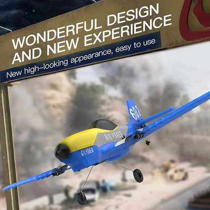 GoolRC RC Plane 3 Channel Remote Control Airplane 2.4GHz RC Aircraft Easy to Fly RC Glider Fighter with Gyro Stabilizer for Adults &amp Beginners
