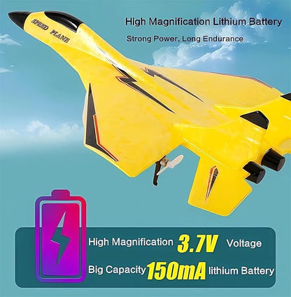 MAXBECK Remote Control Wireless Airplane Toy with Lights Su-35 Rc Glider 2 Channel 2.4 GHZ Remote Control Planes Outdoor Foam Rc Aircraft for Hobby Rc Airplanes