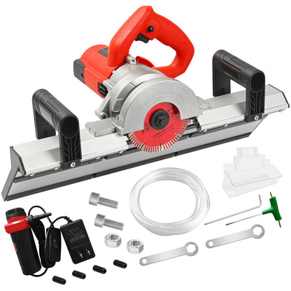 Professional 45° Tile Edge Cutter – 43 Degree Electric Chamfering Machine with Auto Water Spraying for Porcelain & Ceramic Tile Work, Labor-saving Tool