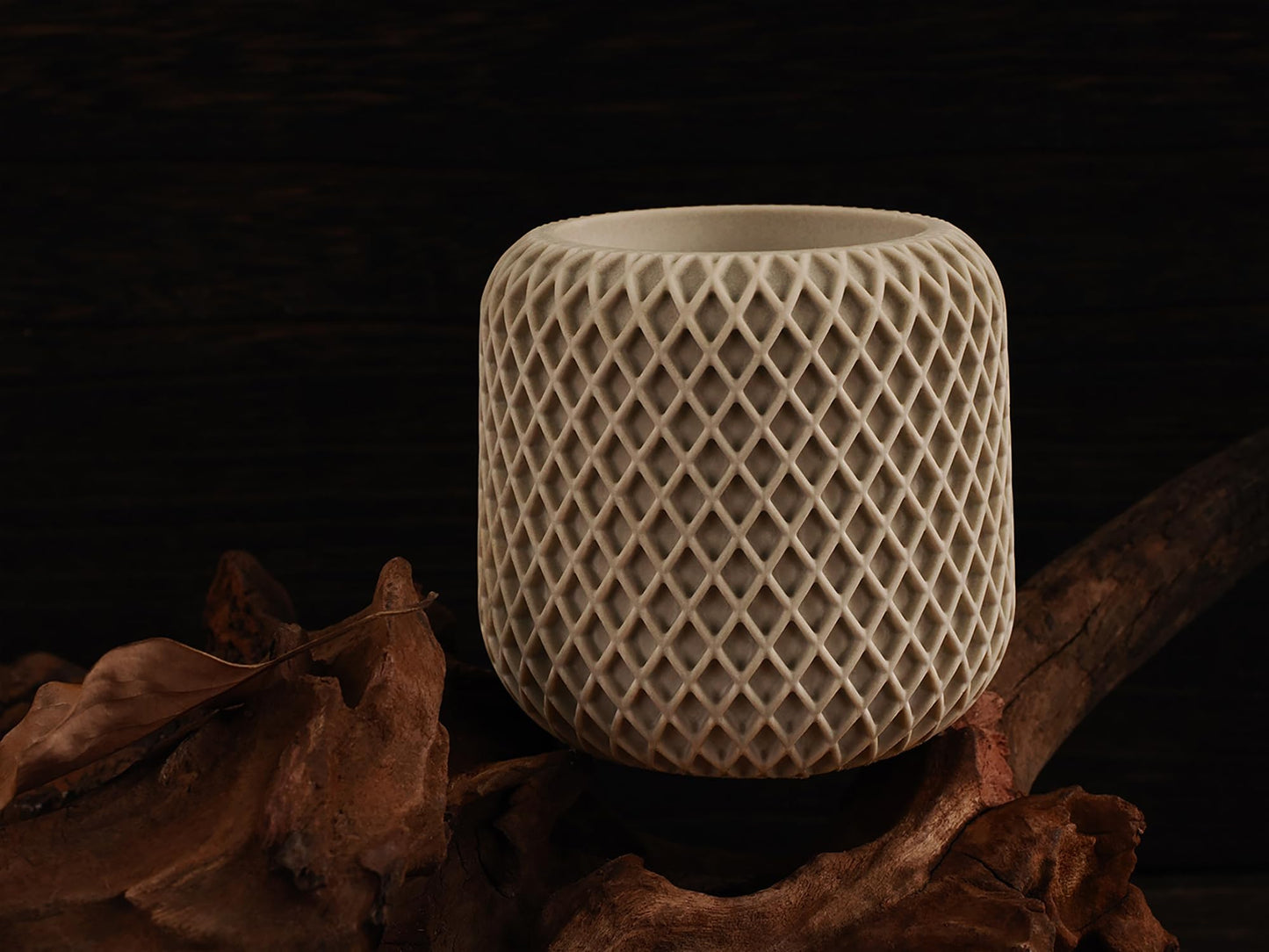 Flower Pot Succulent Candle Mold Resin Casting Silicone Molds for Home Decor & Candle Making Wave Spiral Mold