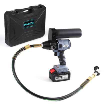 MMNZE Electric Hydraulic Pump 10000 psi, 200cc High Pressure Portable Manual Hydraulic Pump for Lifting Cylinder Puncher Crimper, Fitting ZG3/8