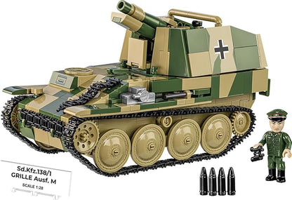 COBI Historical Collection WWII STURMPANZER 38(t) Grille Ausf. M Building Set 720 Pieces