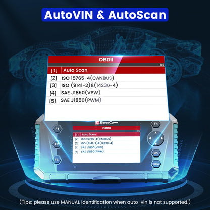 2026 BOSSCOMM IFIX435 All Systems OBD2 Scanner Diagnostic Tool,ABS SRS(Airbag) Transmission Engine Code Reader Diagnostic Scanner for Cars with Auto VIN, Easy to Use, Lifetime Free Update，EN/ES Ver