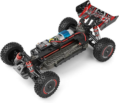 GoolRC WLtoys 124010 RC Cars for Adults 1:12 Scale Remote Control Car 4WD 55KM/H High Speed RC Racing Car 2.4GHz All Terrains Off Road RC Buggy Trucks with 2 Batteries (Black)