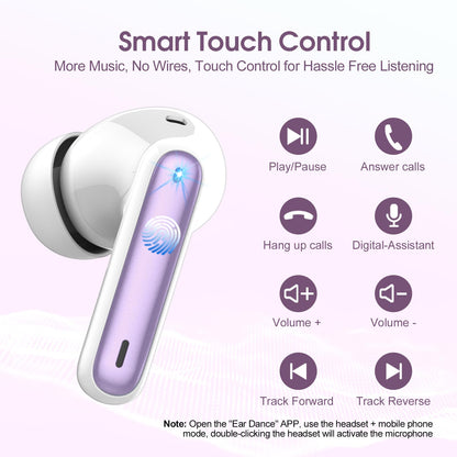 Csasan Ai Translation Earbuds Real Time, Translator Earbuds with 6 Translation Modes/164 Languages,No Subscription Required Translatior Headphones,48H Audifonos Traductores Inglés Español, Purple