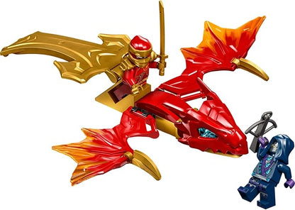 Lego Ninjago Kais Dragon Glider Ninja Set with Dragon Toy and Figures Including Kai Mini Figure with Mini Katana Small Gift for Boys and Girls from 6 Years 71801