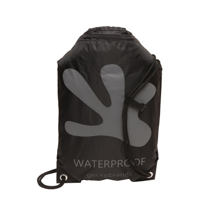 geckobrands Drawstring Travel Backpack 10L - Waterproof Lightweight Travel Dry Bag for Beach, Hiking, and Light Water Activities for Men & Women